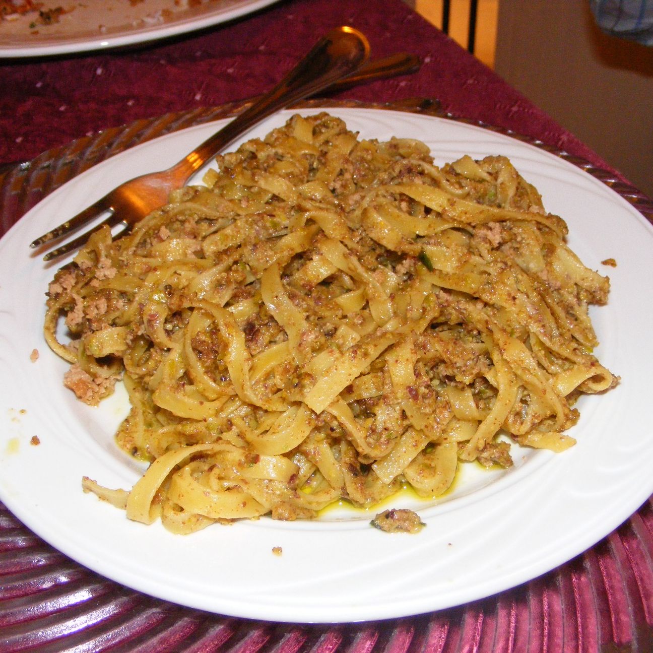 Tagliatelle al ragù di cinghiale