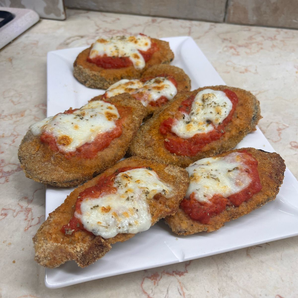 Milanesa di Melanzana a la Napolitana