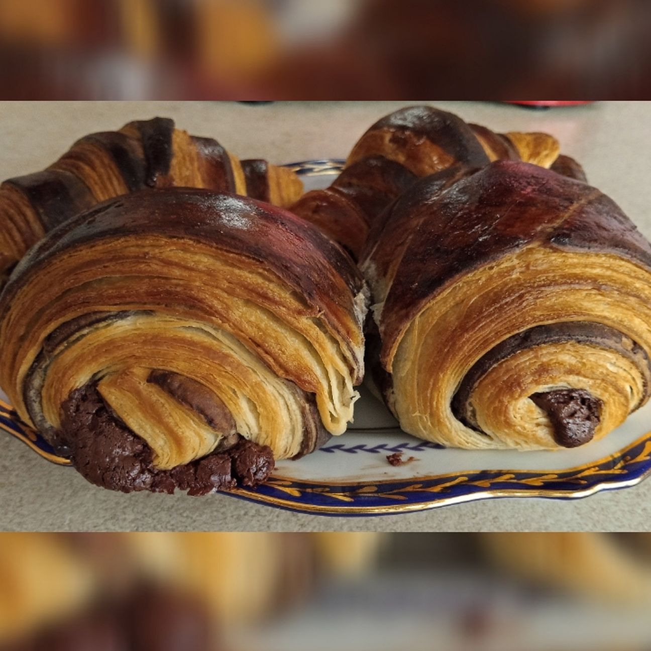 Croissant e Pain au Chocolat Bicolore