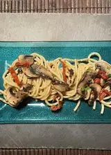 Ricetta Spaghetti con funghi portobello e pomodorini secchi