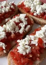 Ricetta Bruschette pomodorini e feta 