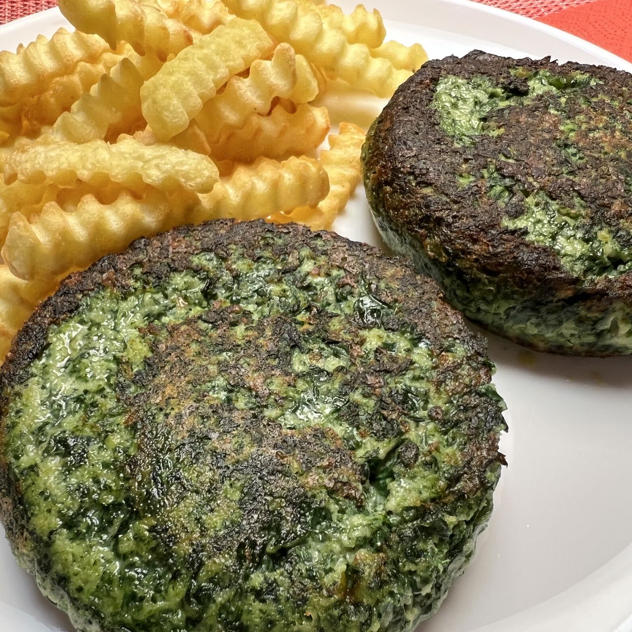 Hamburgers di spinaci