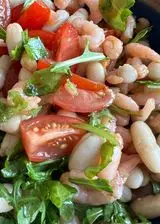 Ricetta Insalata cannellini e gamberetti