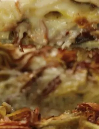 Ricetta Lasagna cacio e pepe con carciofi fritti di altacucina