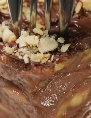 Ricetta Lasagne di crepes con banane, Nutella e nocciole di altacucina