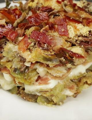 Parmigiana bianca di carciofi e speck - Al.ta Cucina | altacucina