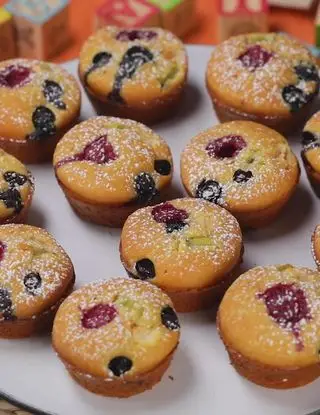 Ricetta Muffin di pancake alla frutta di alcenerobiologico