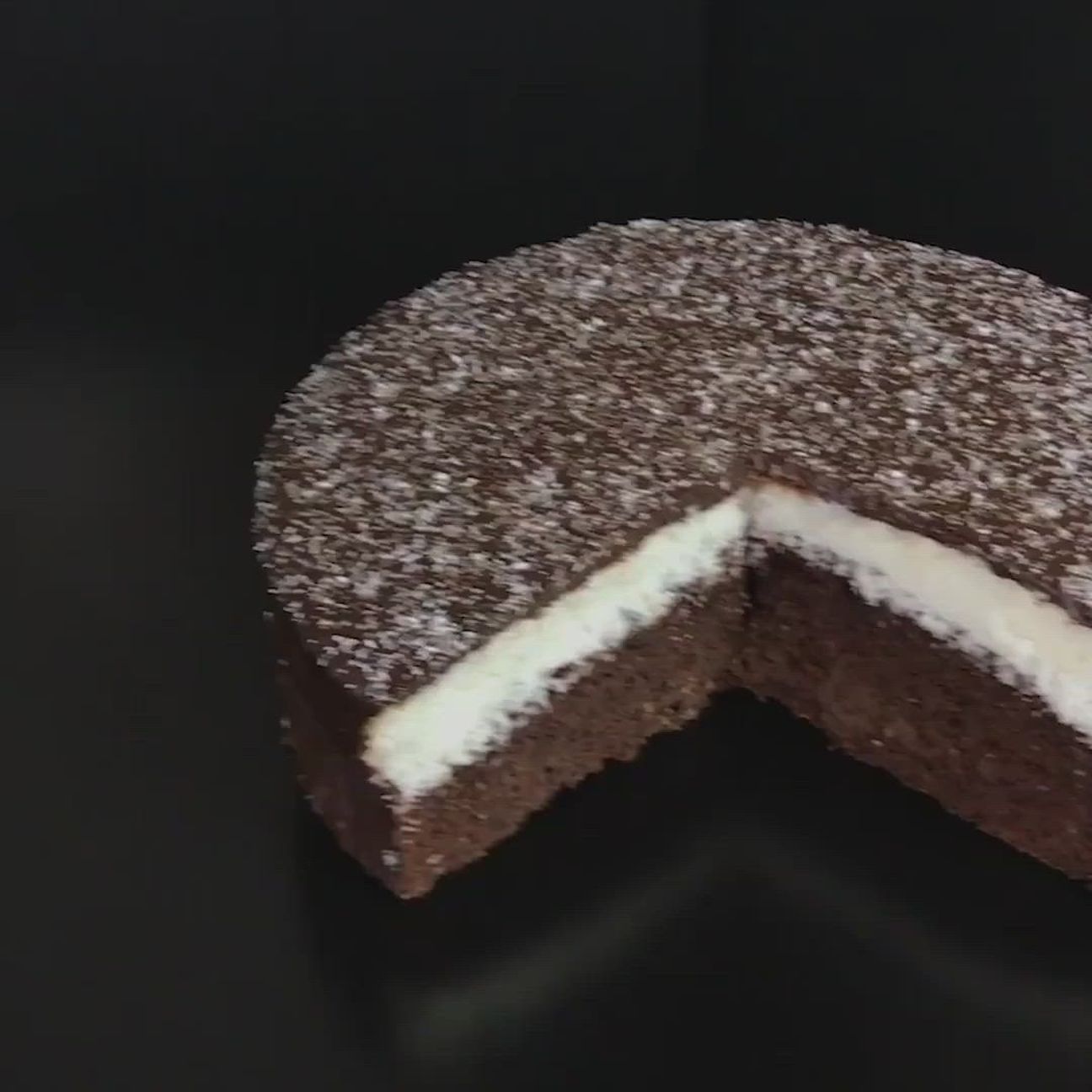 Torta doppia con cocco e cioccolato