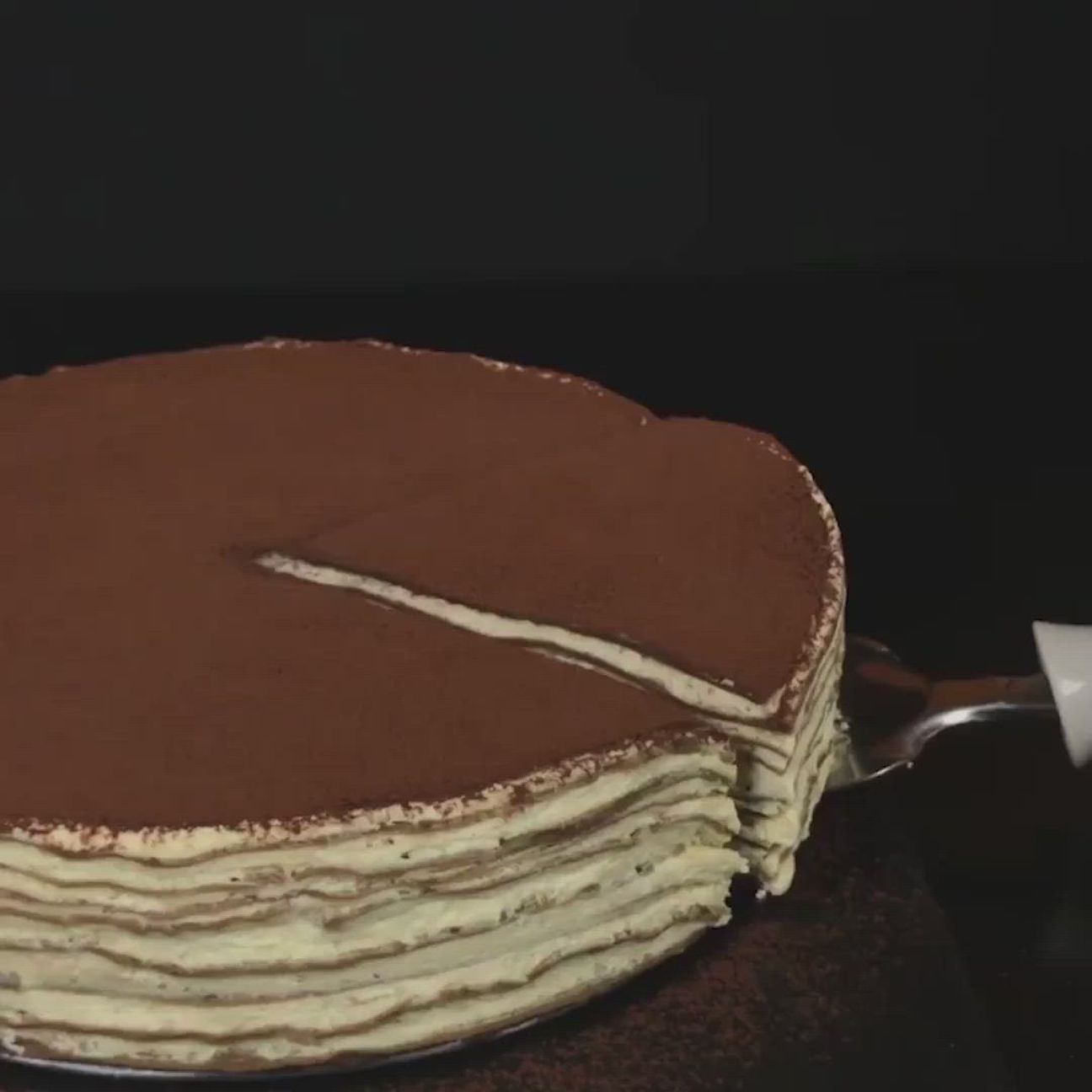 Torta di crepes al tiramisù