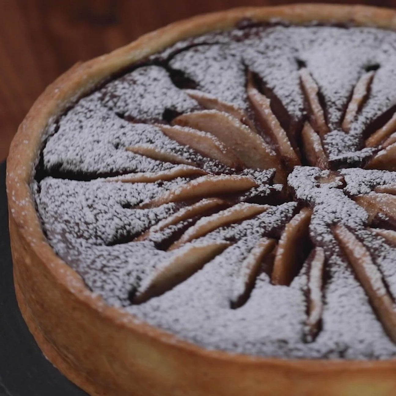 Crostata pere e cioccolato con ricotta