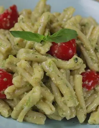 Ricetta Casarecce al pesto di fagiolini e pomodorini scottati di pastagarofalo