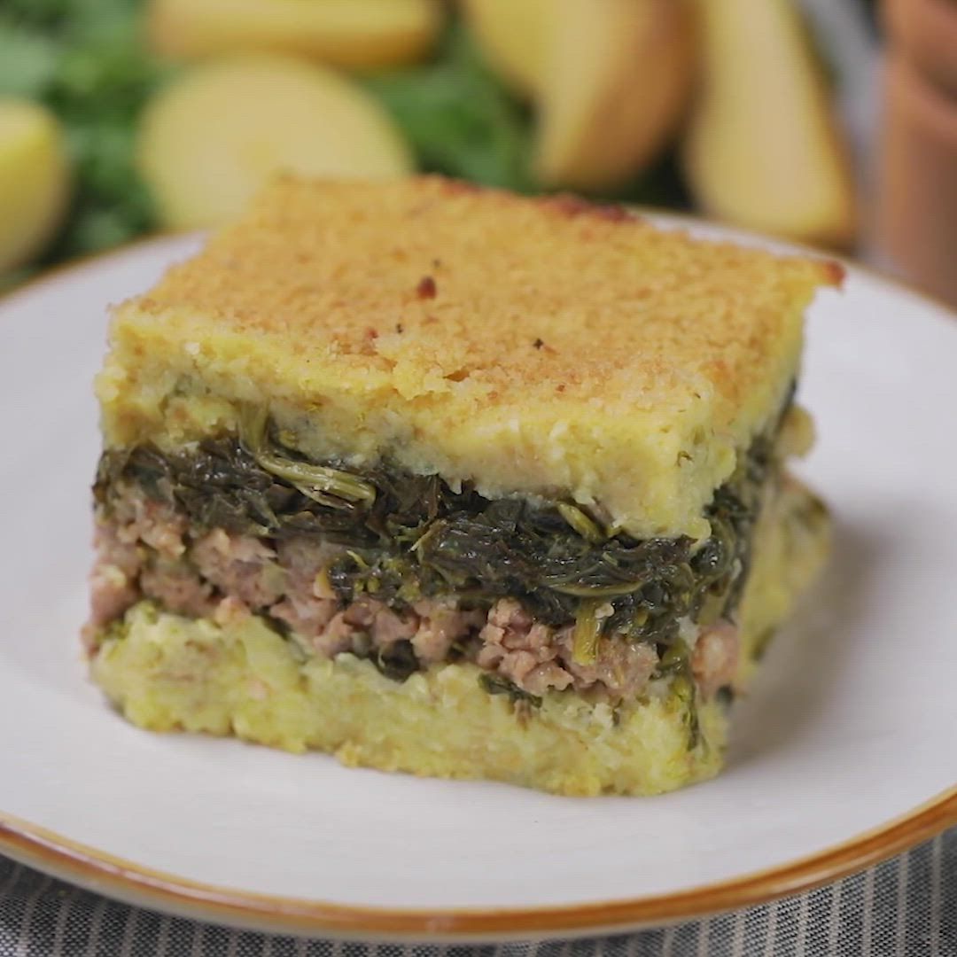 Gateau di patate con salsiccia e friarielli