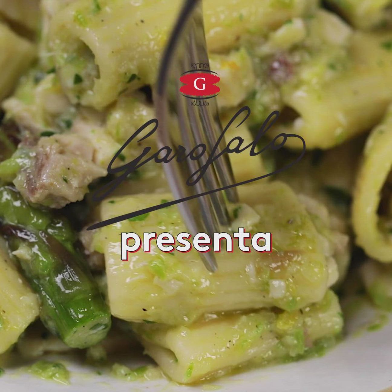 Mezze maniche rigate alla crema di asparagi con pesce spada