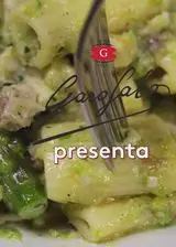 Ricetta Mezze maniche rigate alla crema di asparagi con pesce spada