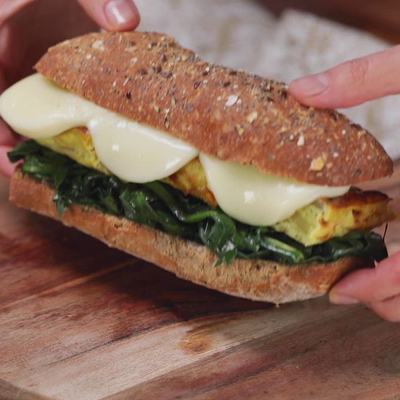 Panino frittata e cicoria