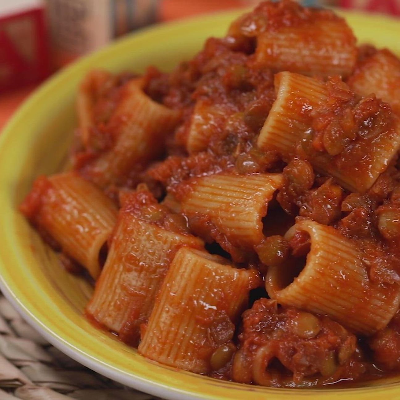 Pasta al ragù di lenticchie