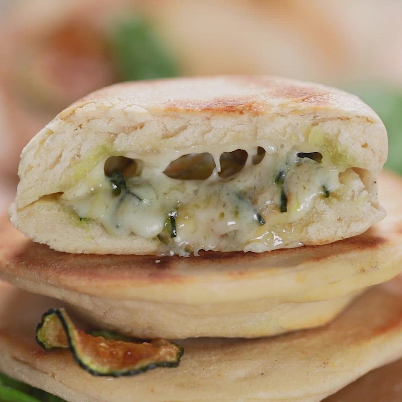 Focaccette alla Nerano in padella