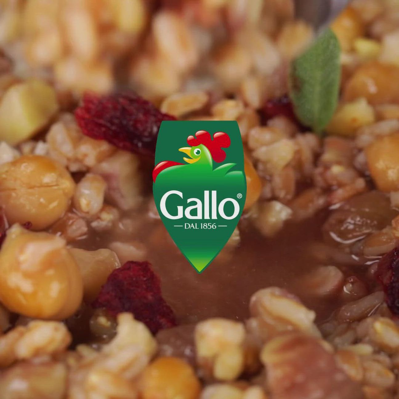 Zuppa di Farro alle castagne, ceci e nocciole con chips di barbabietola