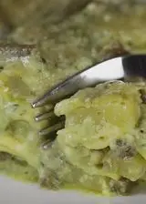 Ricetta Lasagne al pesto e stracchino con patate e fagiolini