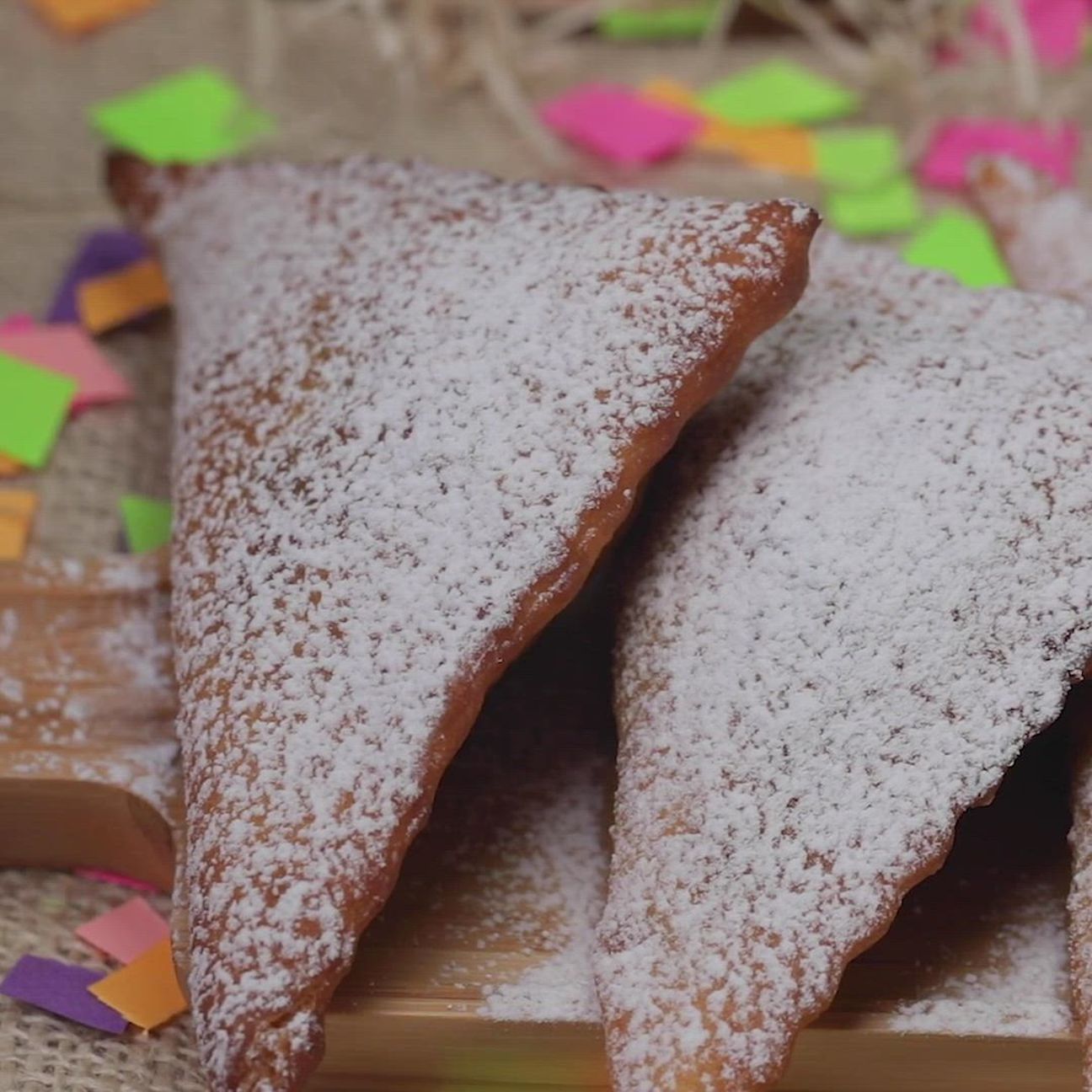 Chiacchiere, Frappe o Bugie ripiene di Nutella
