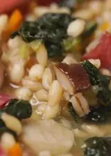 Ricetta Zuppa di orzo con cavolo nero, funghi e bresaola