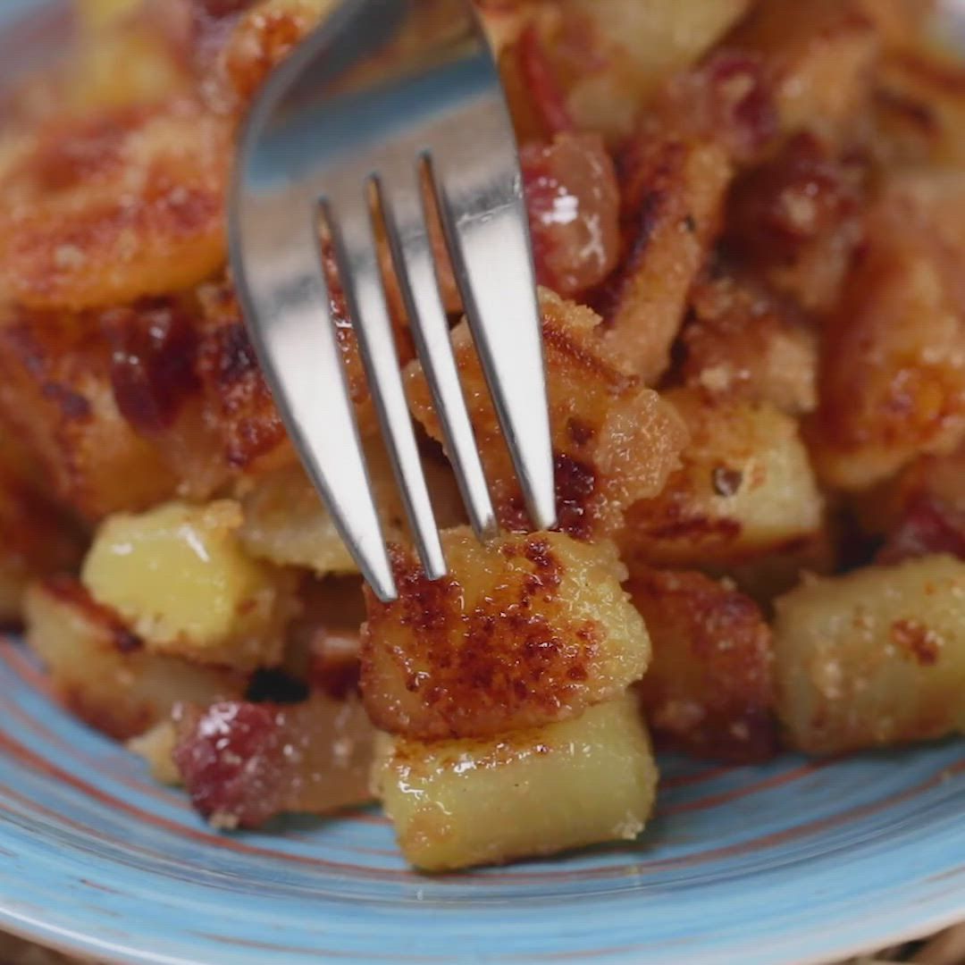 Patate alla birra con guanciale