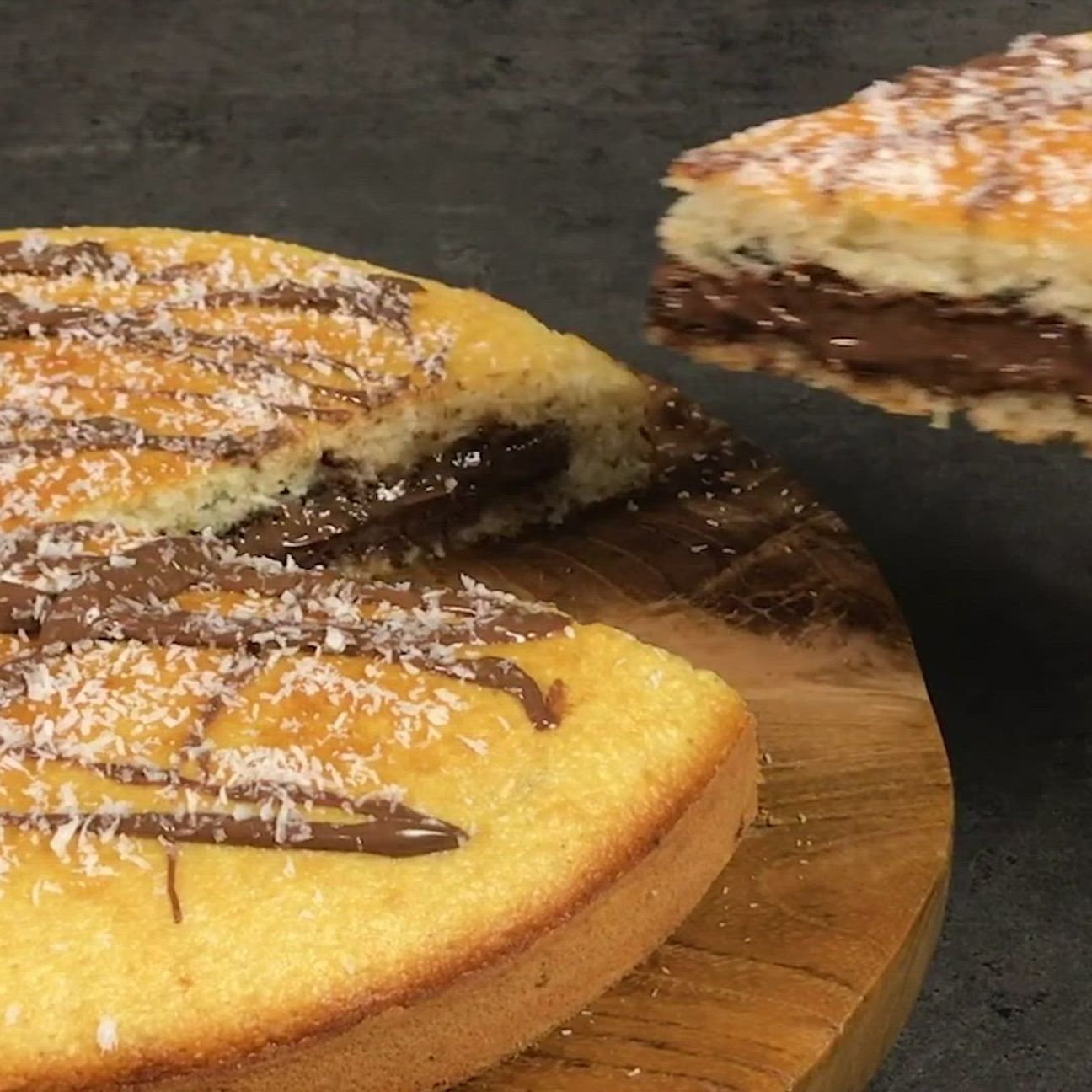 Torta magica cocco e Nutella