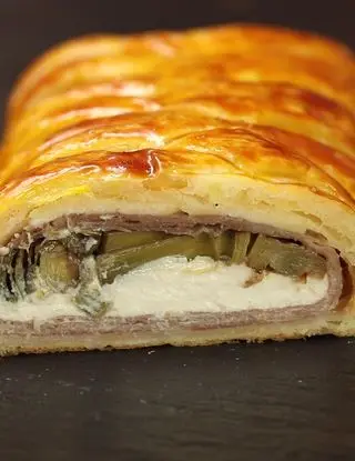 Ricetta Strudel con carciofi ricotta e prosciutto crudo di altacucina