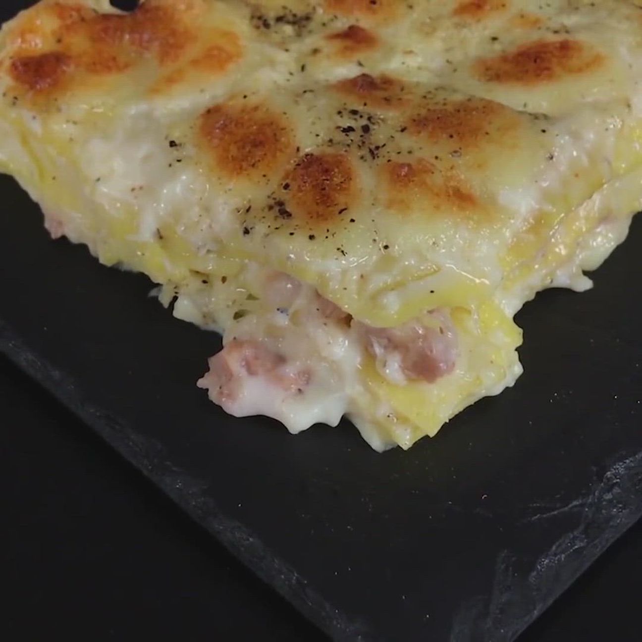 Lasagne cacio, pepe e salsiccia