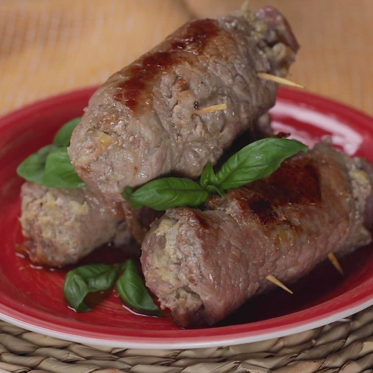 Bombette ripiene di prosciutto crudo e crema di carciofi