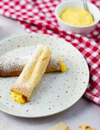 Ricetta Cannoli di carasau in crema di zafferano di Manufoodwriter