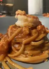 Ricetta Linguine al ragù di gamberoni