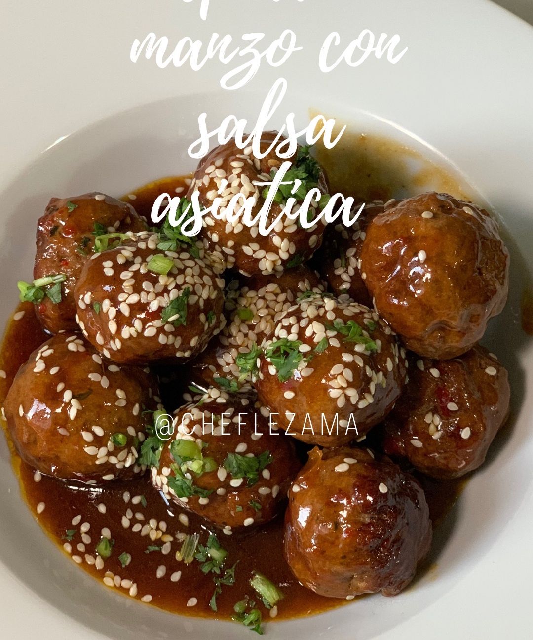 Polpette di manzo in salsa giapponese all’arancia !!!
