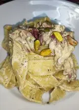 Ricetta Pappardelle pistacchio e speck