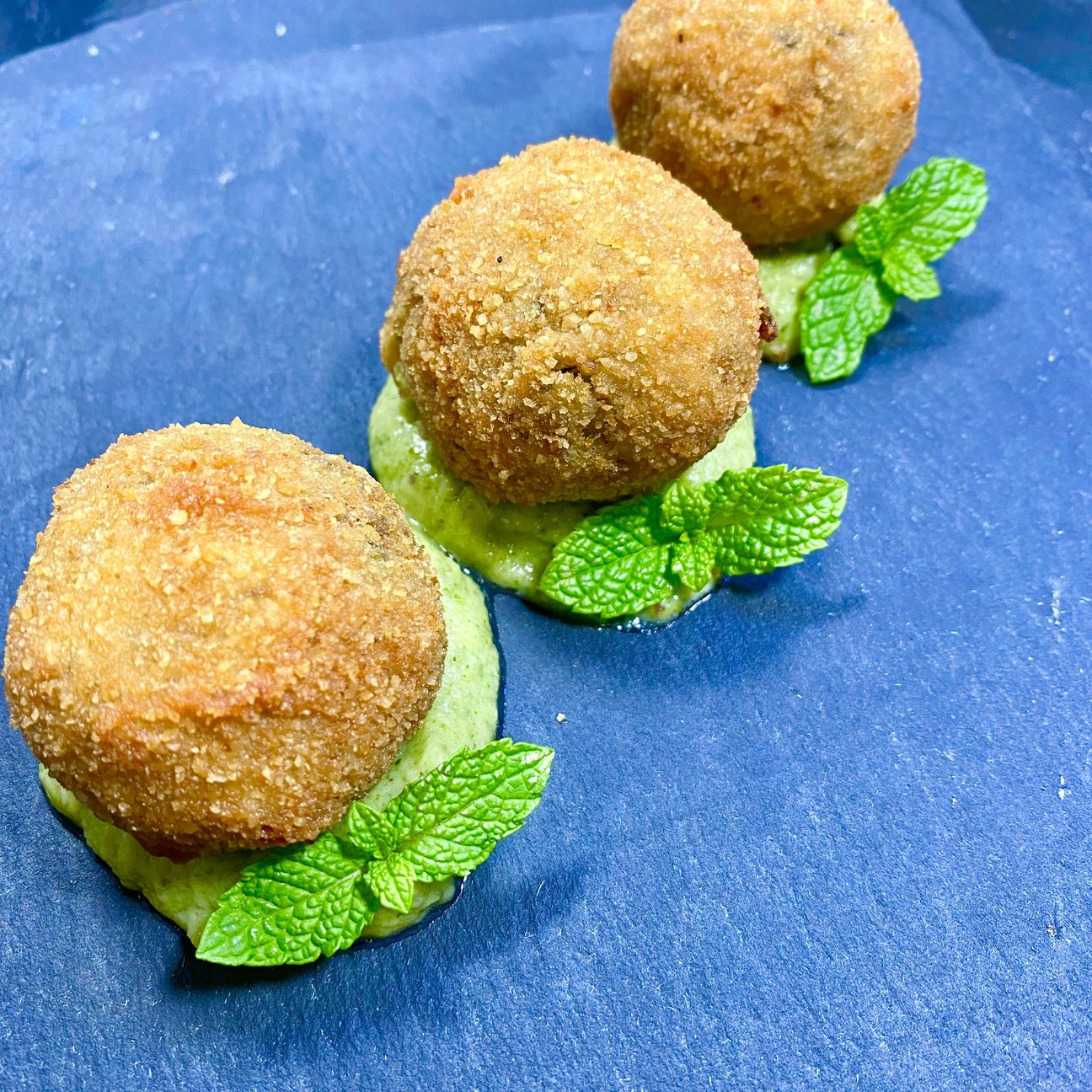 Polpette di alici con broccoli e patate