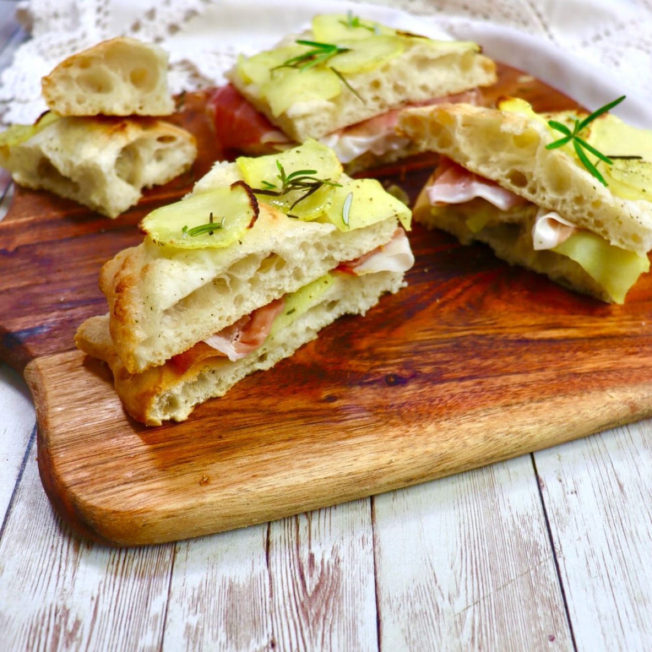 Pizza alla romana con le patate
