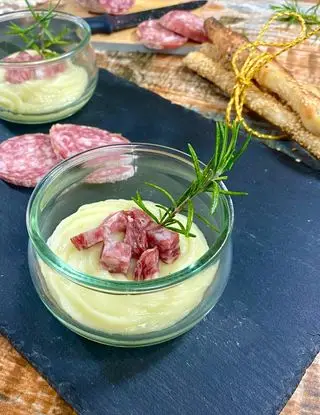 Ricetta Antipasto con crema di patate sedano e salame di _animaincucina_