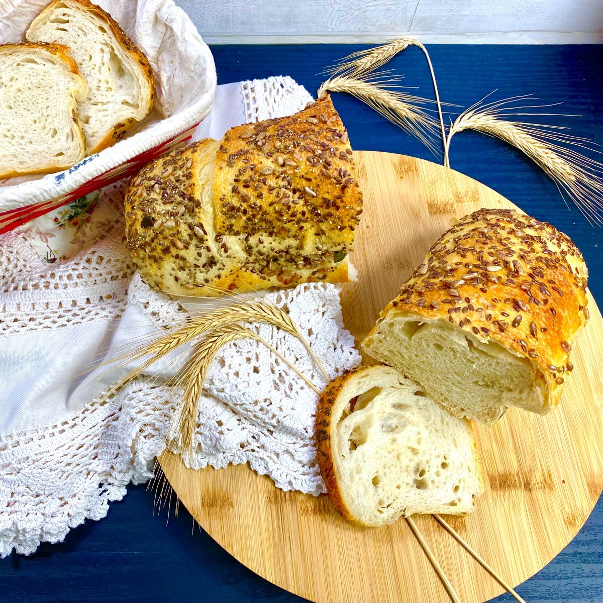 Pan bauletto con semi misti