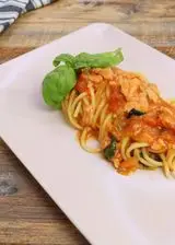 Ricetta Spaghetti con salmone affumicato e pomodorini