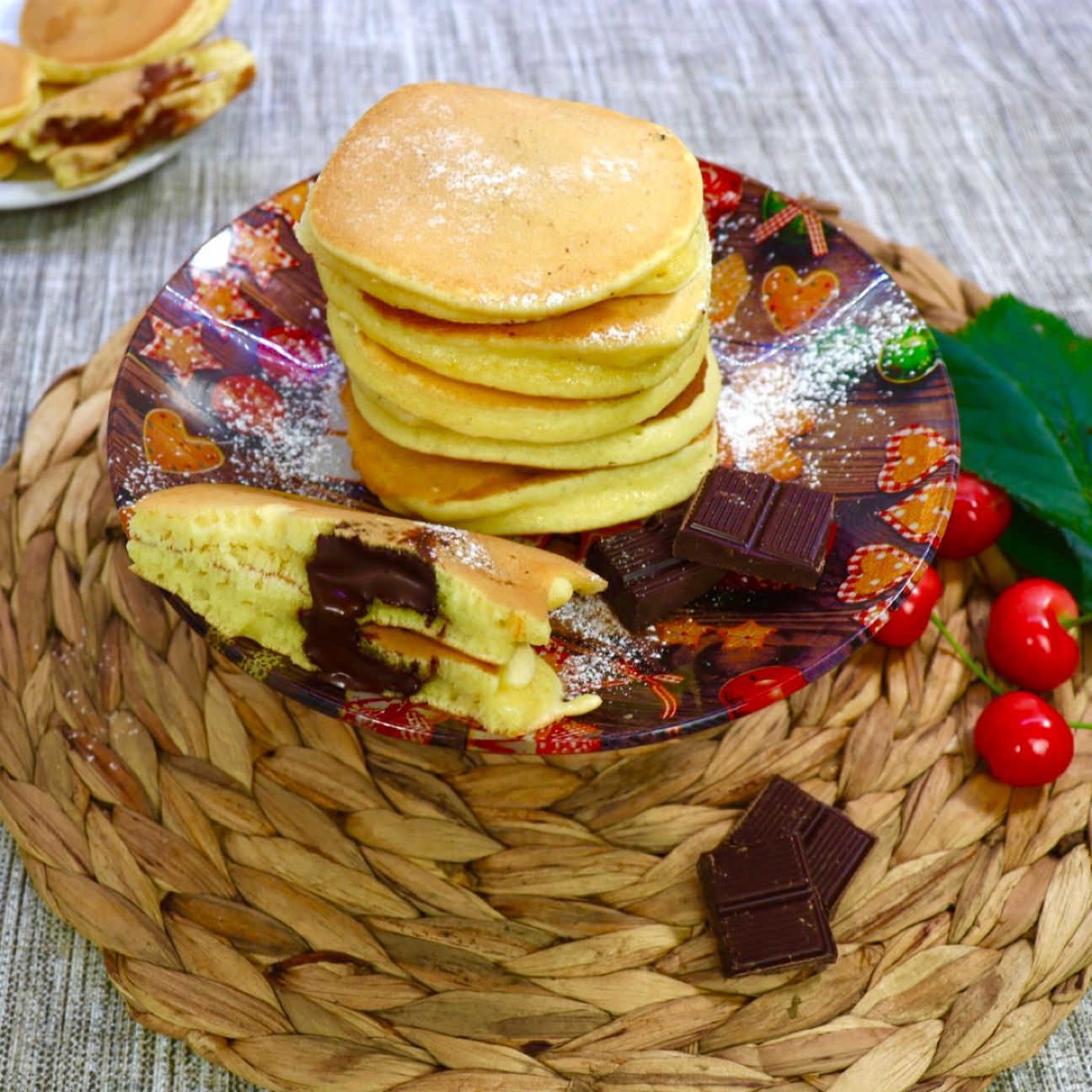 Pancake ripieni al cioccolato