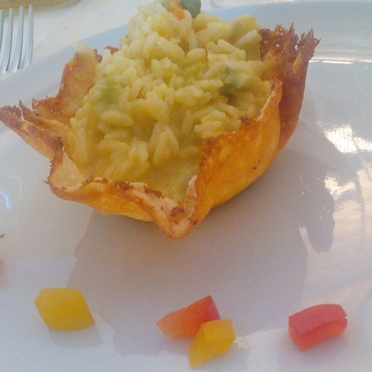 Risotto in crosta di parmigiano