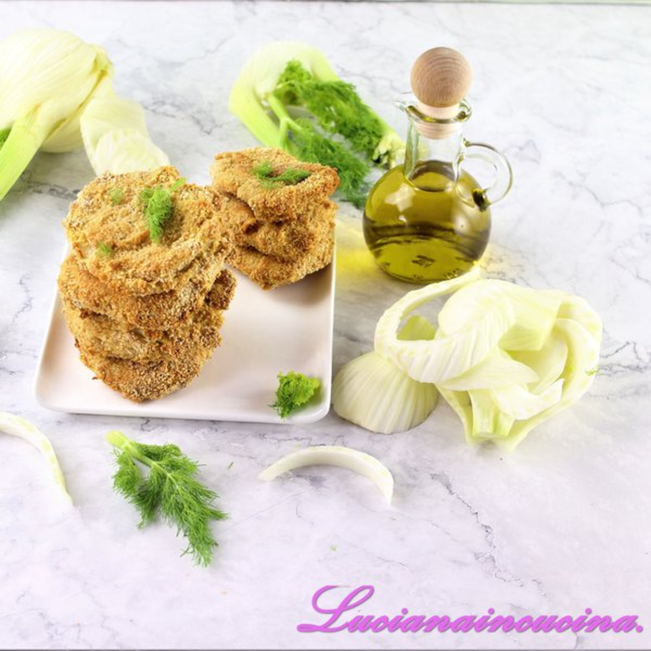 Cotolette di finocchio al forno