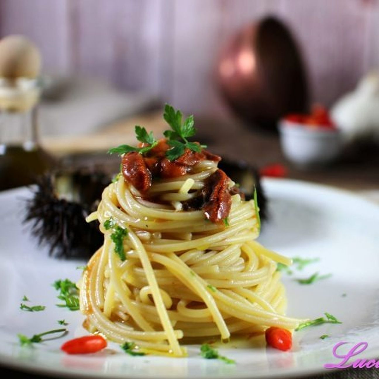 Spaghetti con ricci di mare