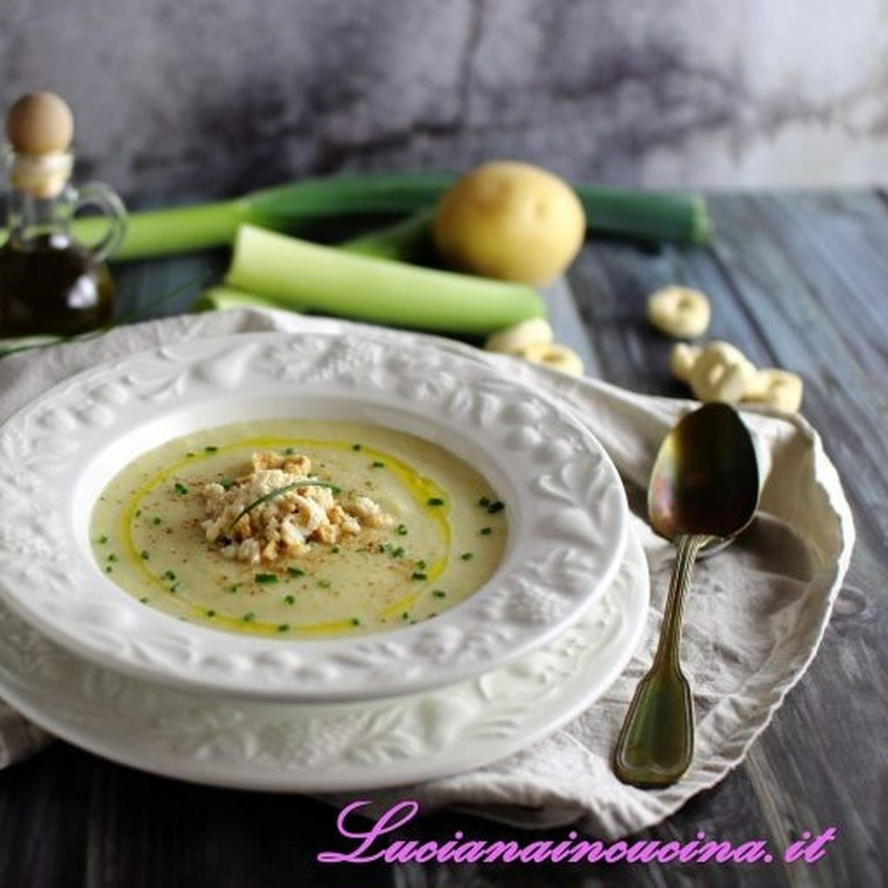 Crema di patate e porri