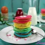 Ricetta Rainbow pancakes 