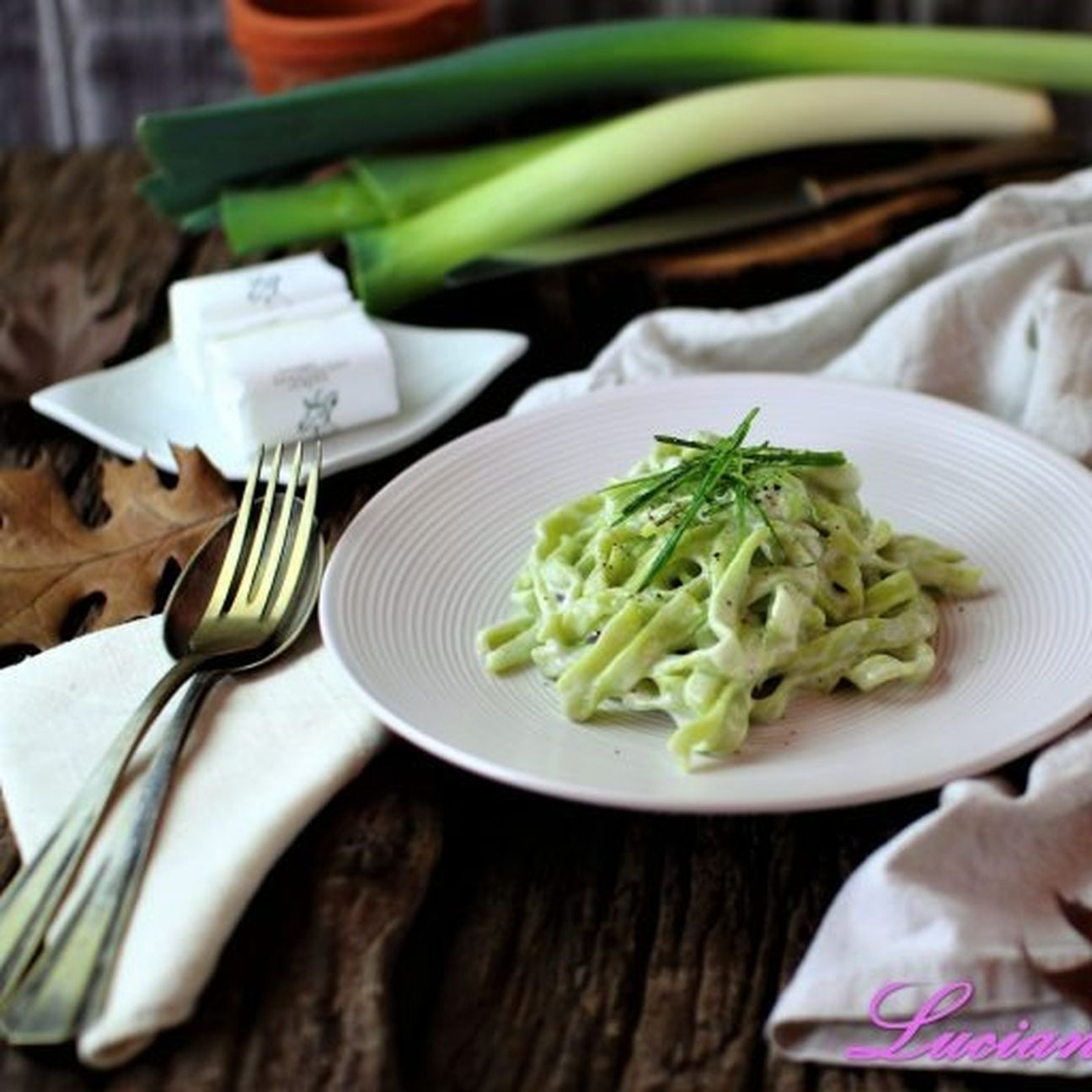 Tagliatelle di porri