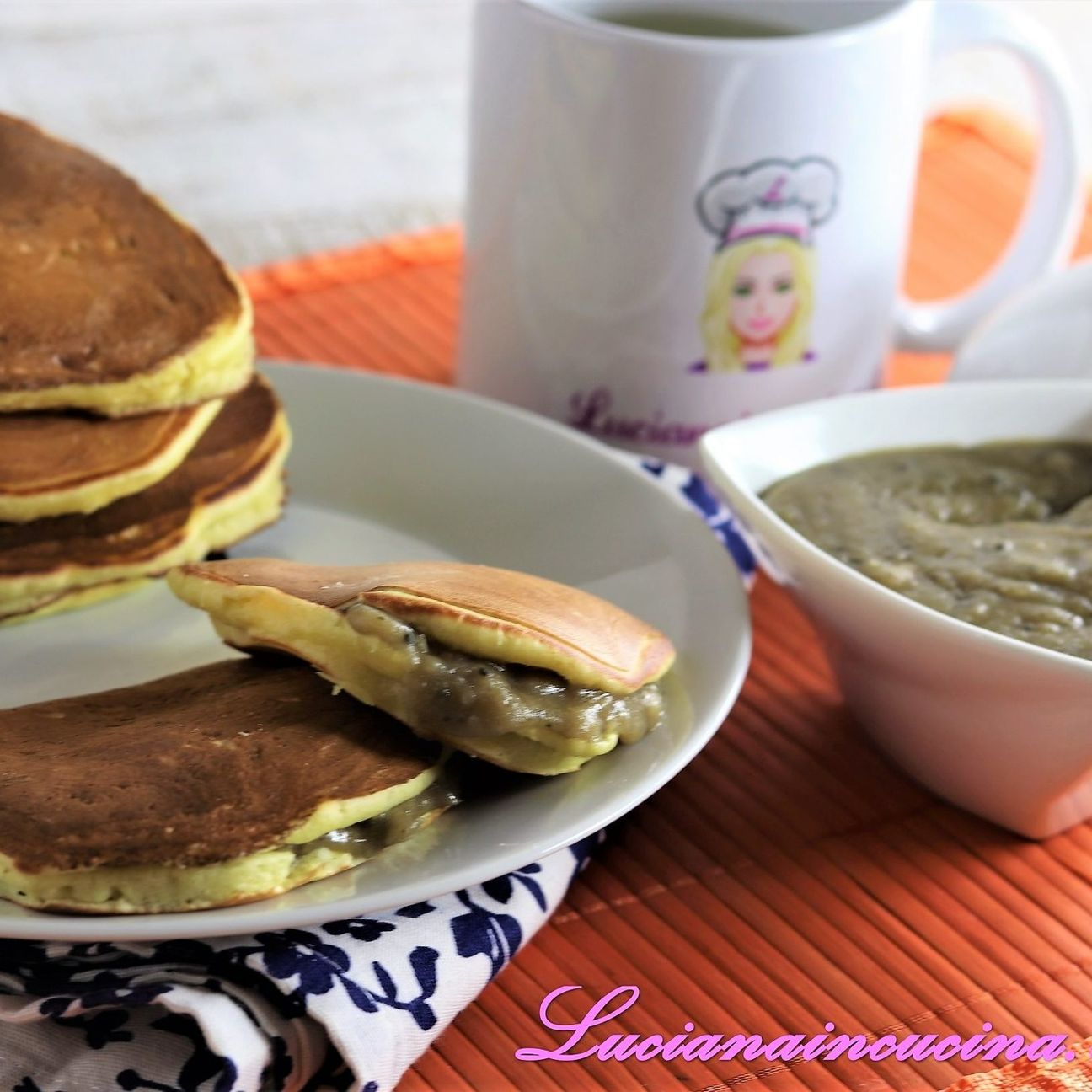 Dorayaki al kefir con marmellata di fagioli
