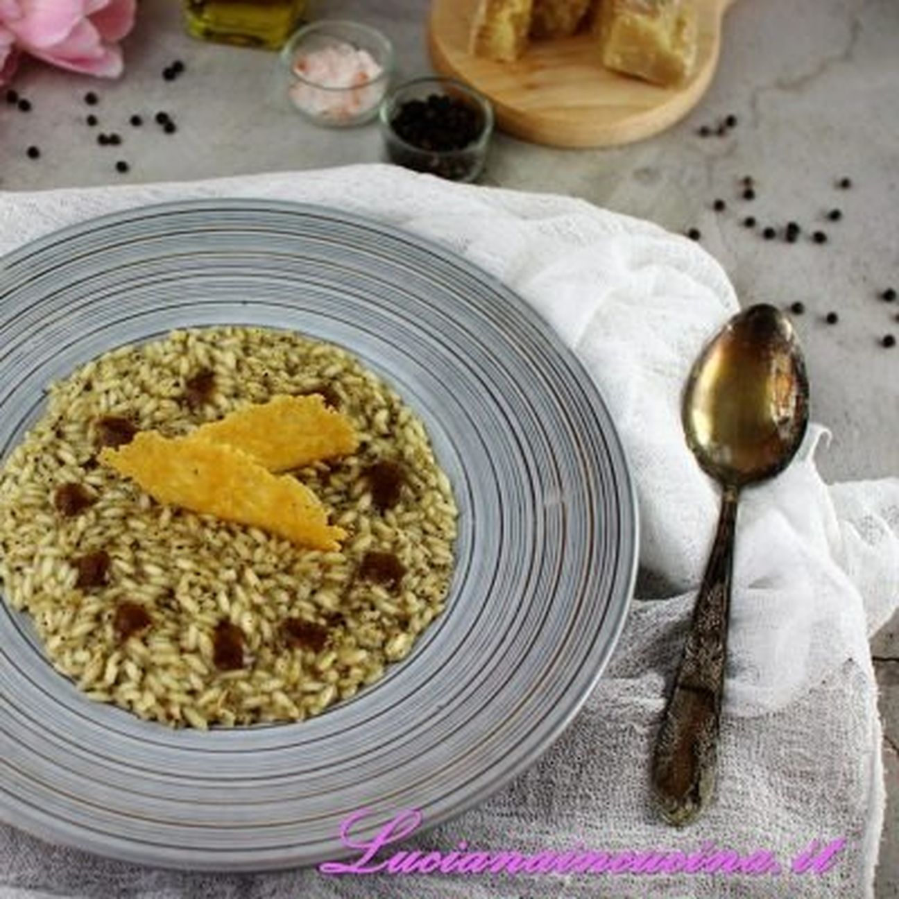 Risotto cacio e pepe