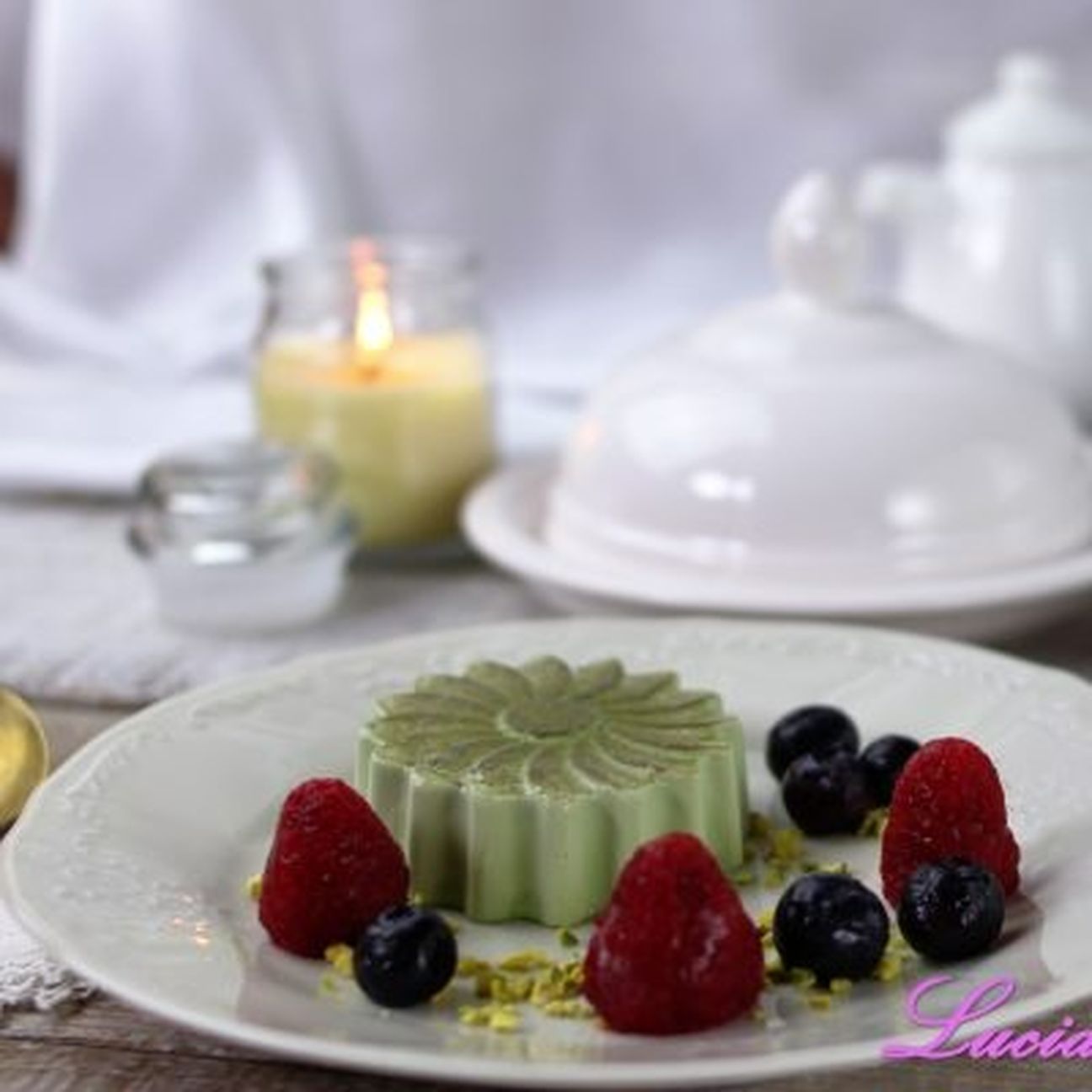 Panna cotta al Té Matcha