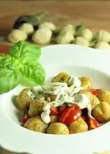 Ricetta Gnocchi di melanzana, pomodorini e burrata